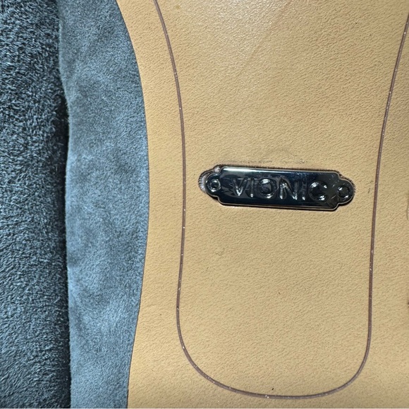 Vionic Minnie Kitten Heel Shoe Charcoal Gray Kid Suede Women’s Pumps Size 10 - Picture 14 of 16